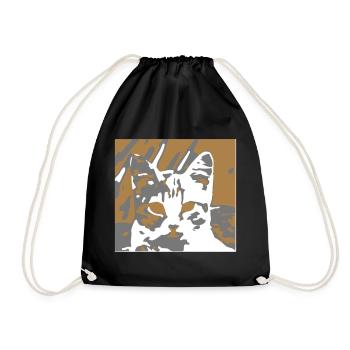 notre petit chat - Sac de sport léger - noir - Devant