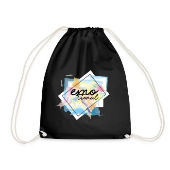monde émotionnellement émotionnel - Sac de sport léger - noir - Devant