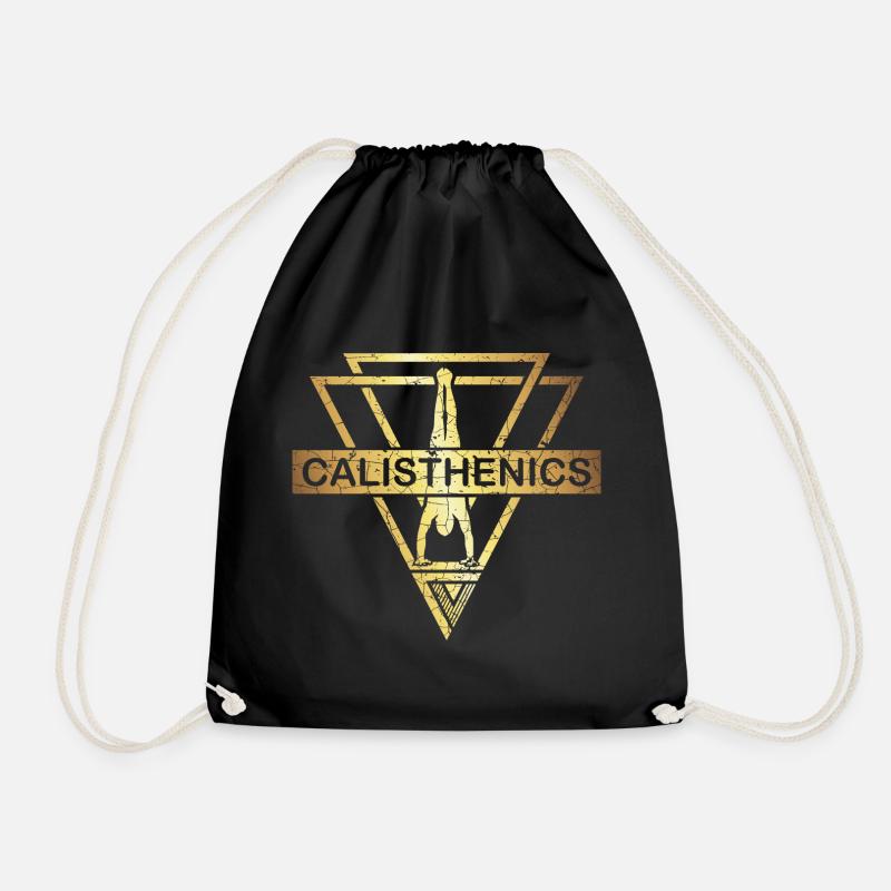 Calisthenics - Drawstring Bag - black