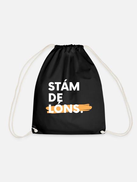 Stàm de Lòns - Drawstring Bag - black