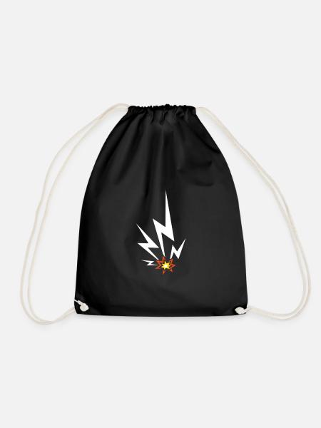electricité - Sac de sport léger - noir