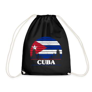 Cuba - Drawstring Bag - black - Front