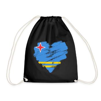 Aruba - Drawstring Bag - black - Front