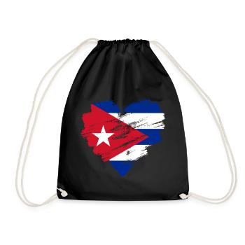 Cuba - Drawstring Bag - black - Front