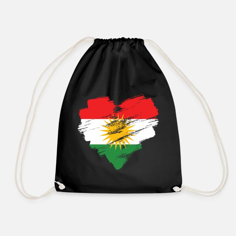 Kurdistan - Turnbeutel - Schwarz