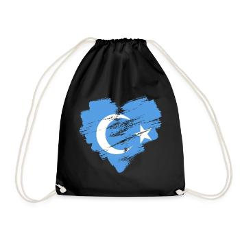 Ouïghours - Sac de sport léger - noir - Devant