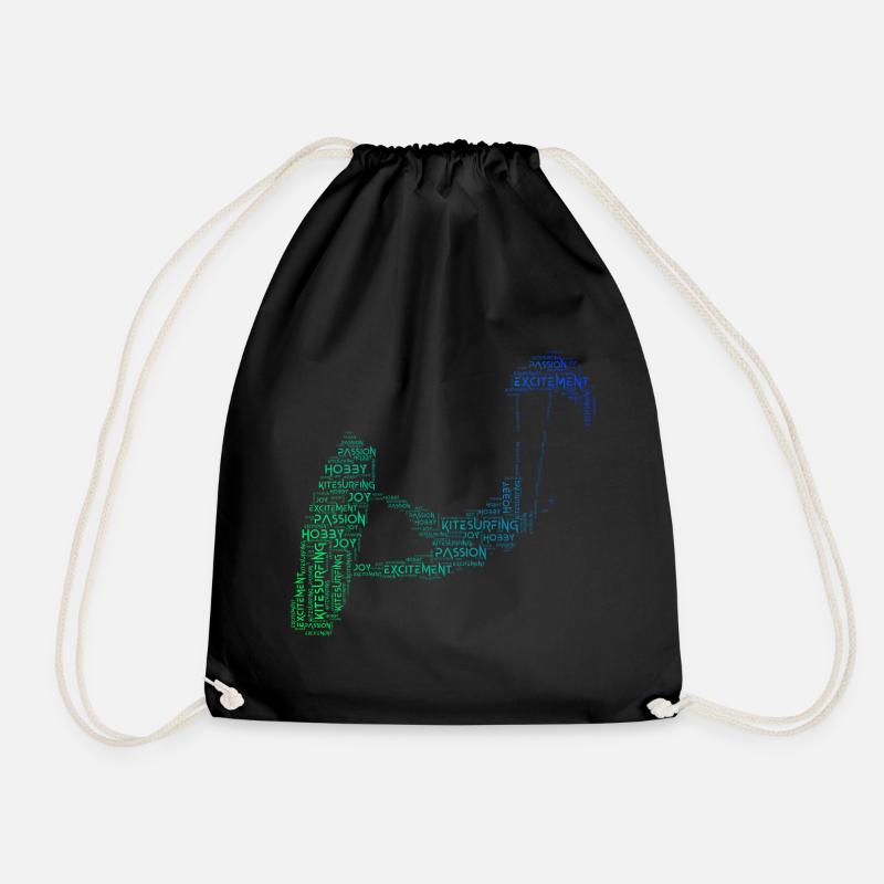 Kitesurf Kiten Kitesurf Hommes Kitesurfer - Sac de sport léger - noir