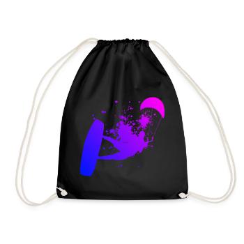 Kitesurfer Kitesurf Kite Kitesurfing Kiting - Sac de sport léger - noir - Devant