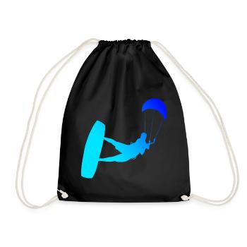 Kitesurf kitesurf kitesurf hommes kitesurfers - Sac de sport léger - noir - Devant