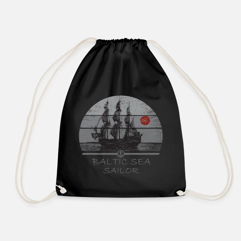 DarssCoast - Baltic Sea Sailor - Turnbeutel - Schwarz