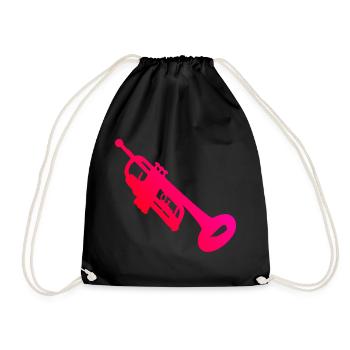 Trumpet Ladies Trumpet Players Trumpet Players Players - Drawstring Bag - black - Front