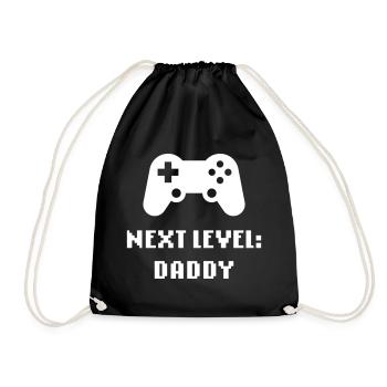 Next Level: Daddy (Dad / Expectant Father) - Drawstring Bag - black - Front