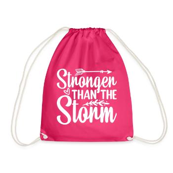 Plus fort que la tempête - Sac de sport léger - fuchsia - Devant