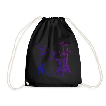Batterie Batteur Femmes Batteur - Sac de sport léger - noir - Devant