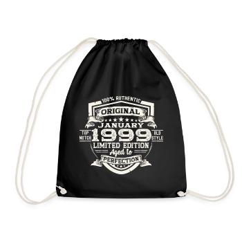 Né le 24 janvier 1999 Gift Man - Sac de sport léger - noir - Devant