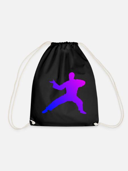 Damen Kungfu Wushu Kampfsport Herren Kung Fu - Turnbeutel - Schwarz