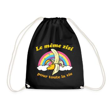 Cadeau EVJF Future Mariée Humour Zizi Bride Femme - Sac de sport léger - noir - Devant