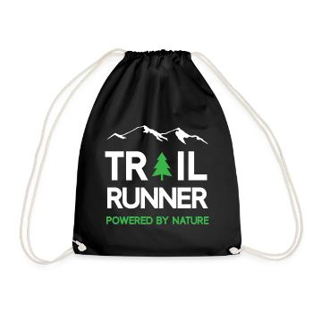Trail Runner - Powered by Nature - Drawstring Bag - black - Front