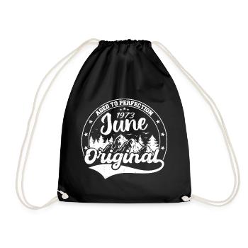 Juin 1973 Vieilli à la perfection Millésime original 1973 - Sac de sport léger - noir - Devant