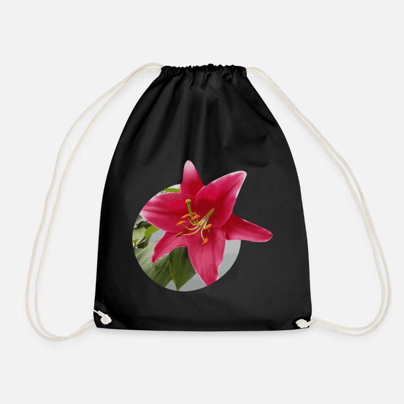 Lily2 - Drawstring Bag - black