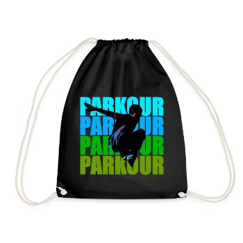 Le parkour - Sac de sport léger - noir - Devant