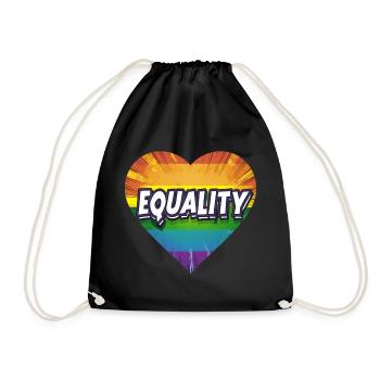 LGBTQ Equality - Turnbeutel - Schwarz - Vorne