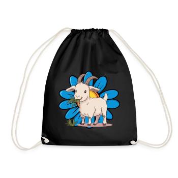 Chèvre Capricorne - Sac de sport léger - noir - Devant