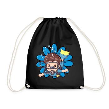 Plongée sous-marine - Sac de sport léger - noir - Devant