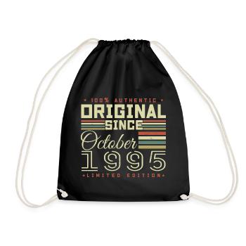 Legendary Since October 1995 | October 1995 - Drawstring Bag - black - Front