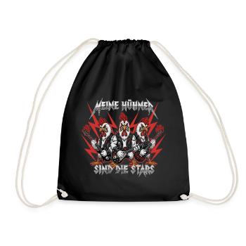 My Chickens Are The Stars Chicken Poultry Farmers - Drawstring Bag - black - Front
