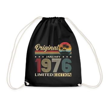 50e anniversaire Original janvier 1976 - Sac de sport léger - noir - Devant