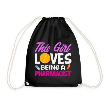 Pharmacist Pharmaceutical Technical - Drawstring Bag - black - Front