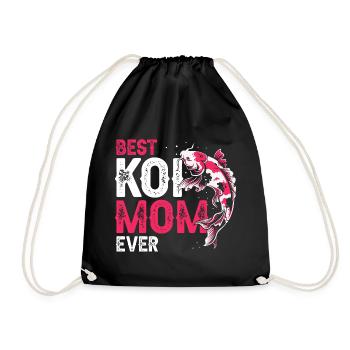 Best Koi Mom Ever Funny Proud Pond Humor - Turnbeutel - Schwarz - Vorne