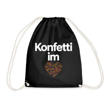 Confetti in the Heart Carnival Costume Women's Carnival - Drawstring Bag - black - Front