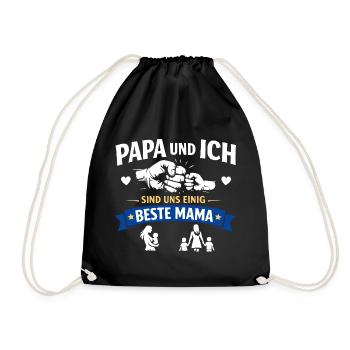 Daddy I Best Mom - Drawstring Bag - black - Front