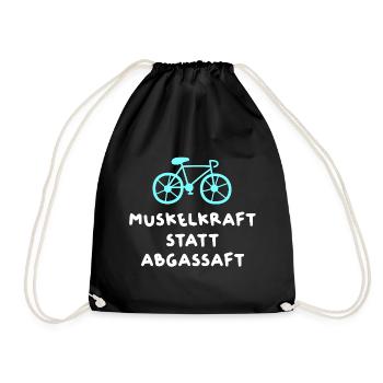 Bike Courier Road Bike Cool Sayings Quotes Humor - Drawstring Bag - black - Front