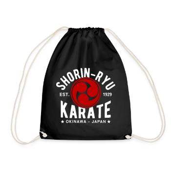 Shorin-Ryu Karate Ost. 1929, Okinawa, Japan - Turnbeutel - Schwarz - Vorne
