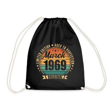 Vintage 1969 Mars 1969 - Sac de sport léger - noir - Devant
