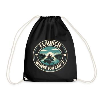 Commencer hors de portée | Pêche en kayak - Sac de sport léger - noir - Devant