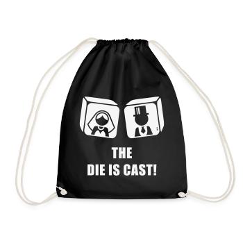 The Die Is Cast! (Stag Party Wedding Game Over, W) - Drawstring Bag - black - Front