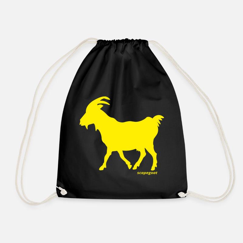 Goat GOAT scapegoat yellow - Drawstring Bag - black