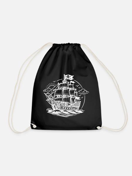 Bateau pirate - Sac de sport léger - noir