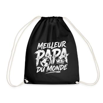 Meilleur Papa Du Monde Graphic - Sac de sport léger - noir - Devant