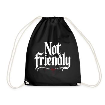 Introverti Pas Amical Solitaire Antisocial - Sac de sport léger - noir - Devant