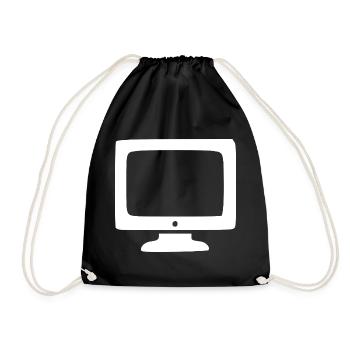 Rétro Computer White Vintage années 80 et 90 - Sac de sport léger - noir - Devant