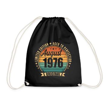 Vintage August 1976 Jubiläums-Limited Edition - Turnbeutel - Schwarz - Vorne