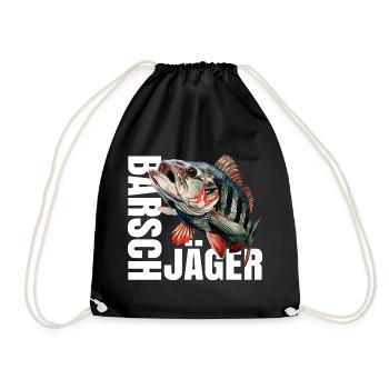 Barsch Jäger - Turnbeutel - Schwarz - Vorne