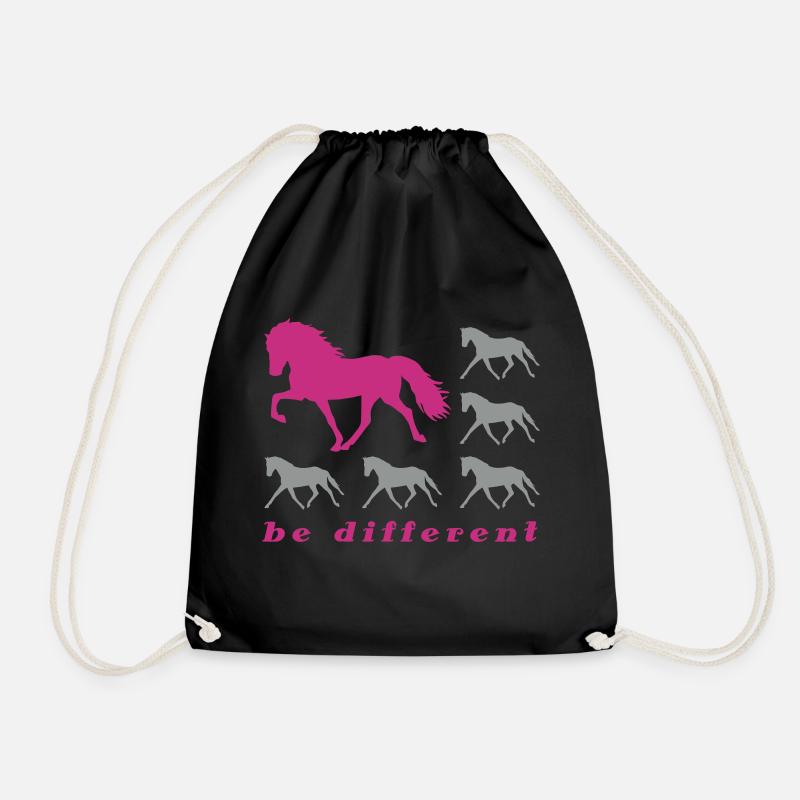 Be Different grey - Turnbeutel - Schwarz