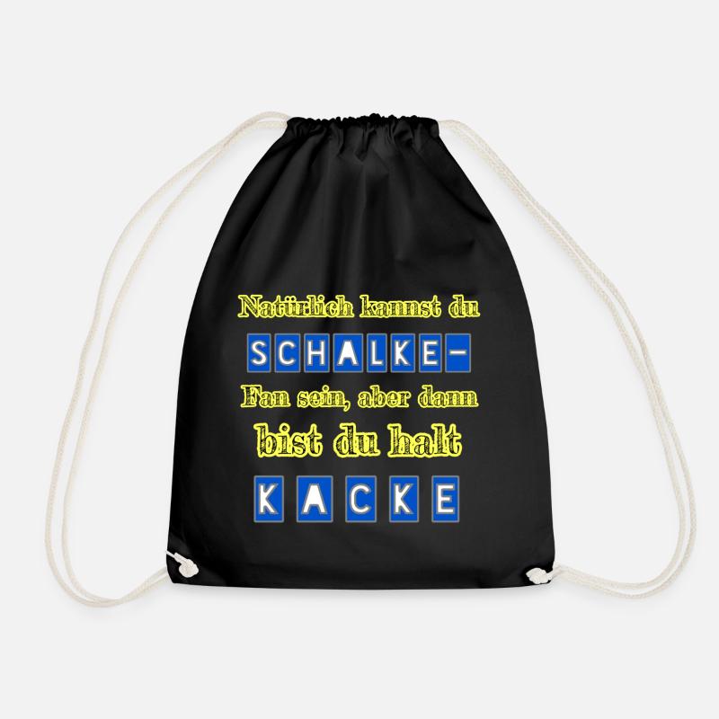 Schalke - Kacke - Turnbeutel - Schwarz
