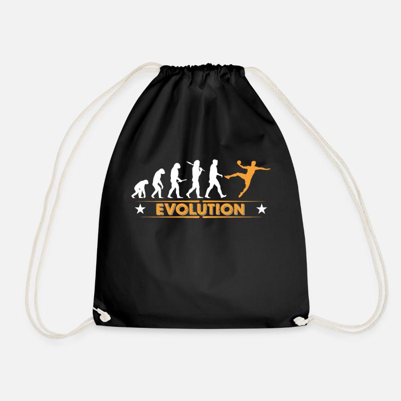 Handball Evolution - orange/weiss - Turnbeutel - Schwarz
